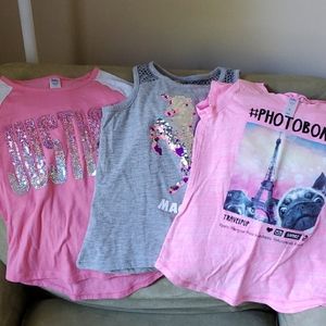 Girls Justice tee shirts
